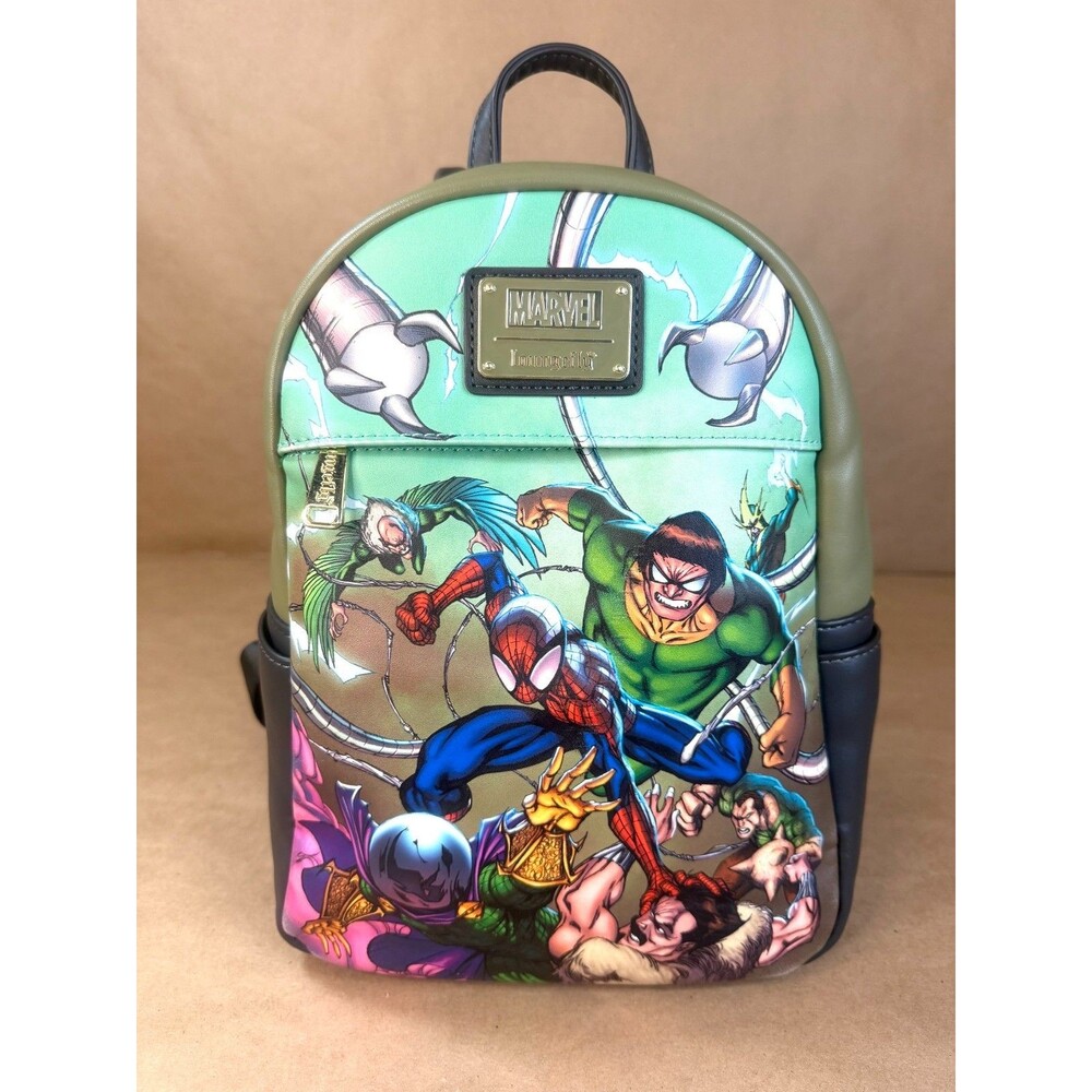 Loungefly Marvel Spider-Man Sinister 6 Mini Backpack Green Collectible Exclusive